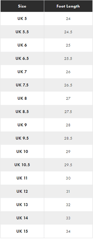 ASOS Sizes for Men's Flat Shoes