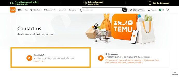Go to the "Need Help" tab and select "Contact Us"